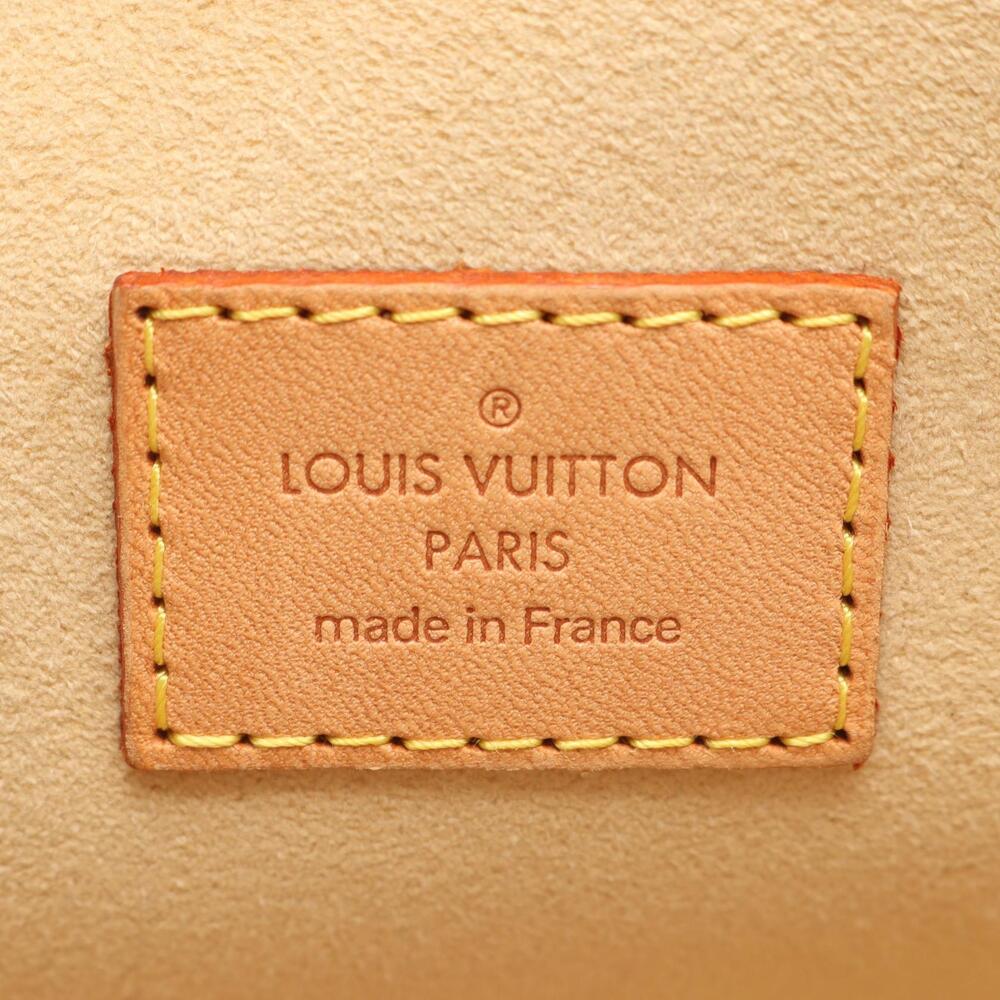 Louis Vuitton Canvas Leather Handbag Manhattan Brown Monogram - Picture 4 of 5
